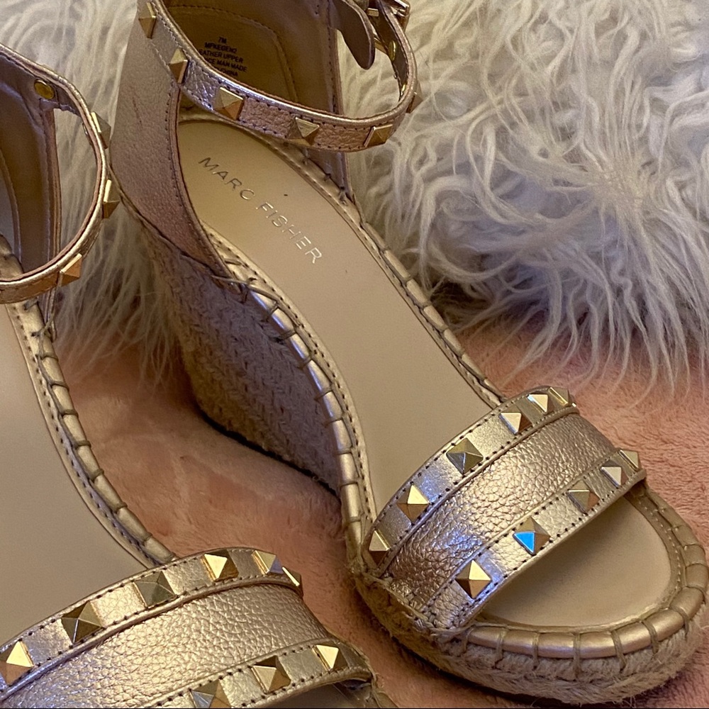 Marc Fisher Kegan espadrille studded sandal